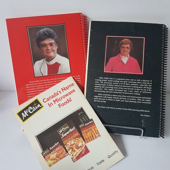 Vintage First Edition JUSS MICROWAVING Cookbooks Volumes 1 and 2 by Ruby Juss - Picture 14 of 16